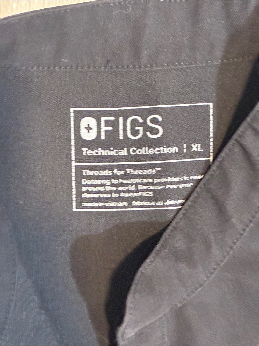 Figs Black Cap-Sleeve Tunic Top - Picture 6 of 8